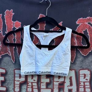Calvin Klein White Sports Bra